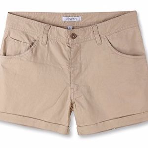 Amazon Vetemin Women's Junior Chino Shorts - Sz XS